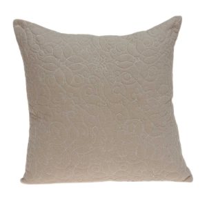 20" x 0.5" x 20" Beautiful Transitional Tan Pillow Cover