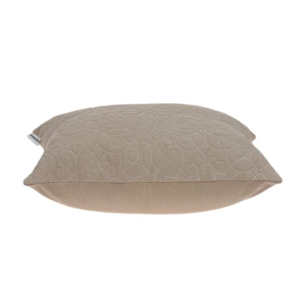 20" x 0.5" x 20" Beautiful Transitional Tan Pillow Cover - Image 4