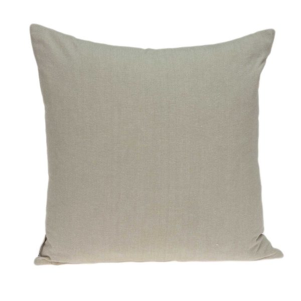 20" x 0.5" x 20" Transitional Beige Cotton Accent Pillow Cover - Image 3