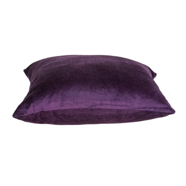20" x 7" x 20" Transitional Purple Solid Pillow Cover With Poly Insert - Image 3