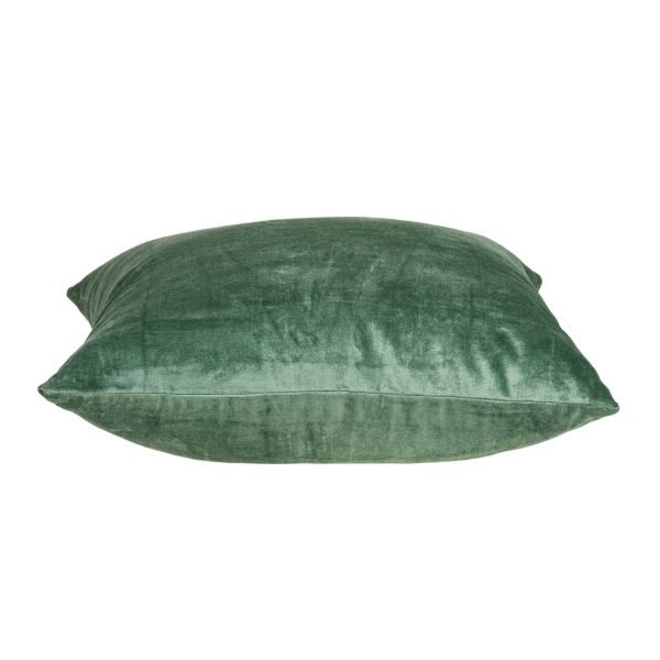 20" x 7" x 20" Transitional Green Solid Pillow Cover With Poly Insert - Image 3