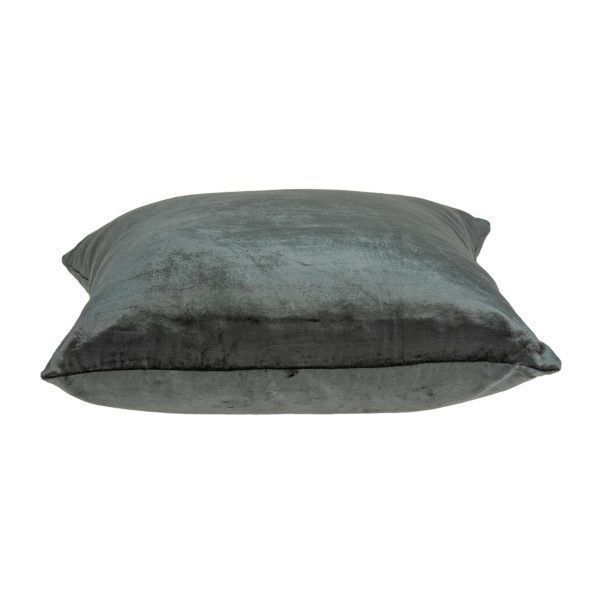 20" x 7" x 20" Transitional Charcoal Solid Pillow Cover With Poly Insert - Image 3