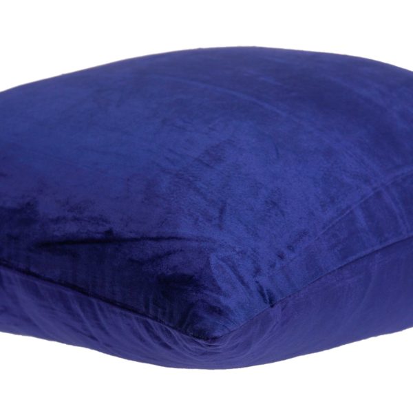 20" x 7" x 20" Transitional Royal Blue Solid Pillow Cover With Poly Insert - Image 4