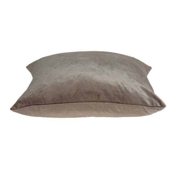 Super Soft Taupe Solid Decorative Accent Pillow - Image 3