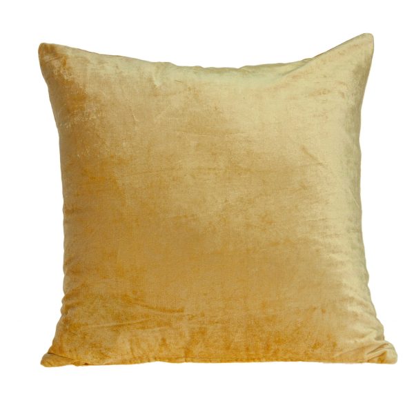 Super Soft Yellow Solid Color Decorative Accent Pillow - Image 2