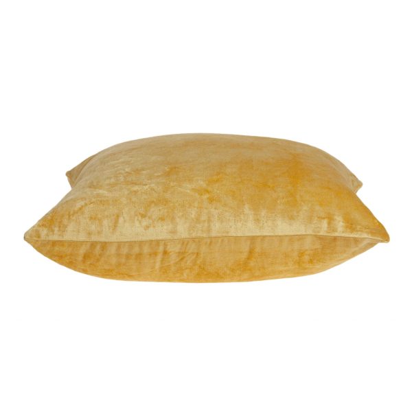 Super Soft Yellow Solid Color Decorative Accent Pillow - Image 3
