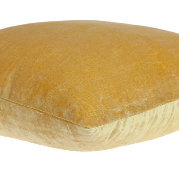 Super Soft Yellow Solid Color Decorative Accent Pillow - Image 4