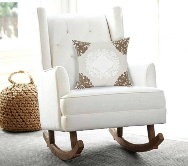 20" x 0.5" x 20" Traditional Beige Pillow Cover - Image 2