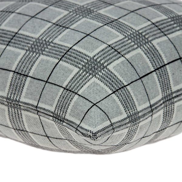 20" x 7" x 20" Transitional Gray Accent Pillow Cover With Poly Insert - Image 3
