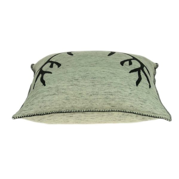20" x 7" x 20" Lodge Grey & Black Pillow Cover With Poly Insert - Image 3