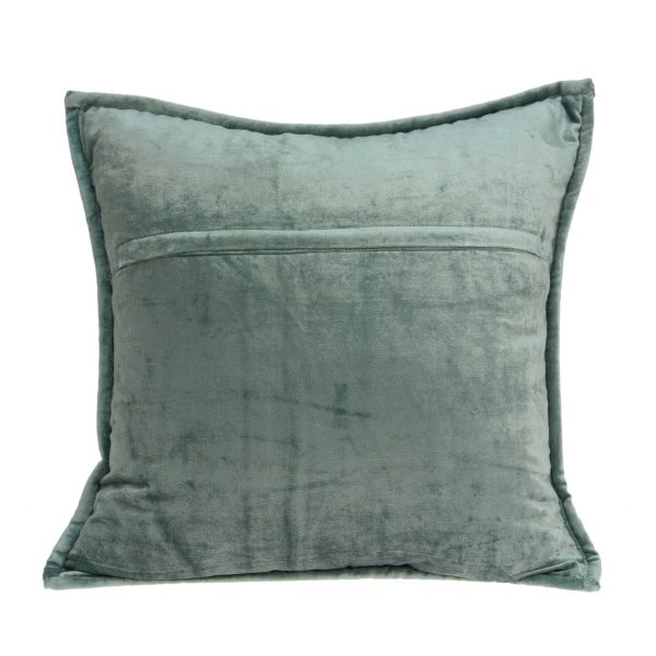20" x 7" x 20" Transitional Sea Foam Solid Quilted Pillow Cover With Poly Insert - Image 2