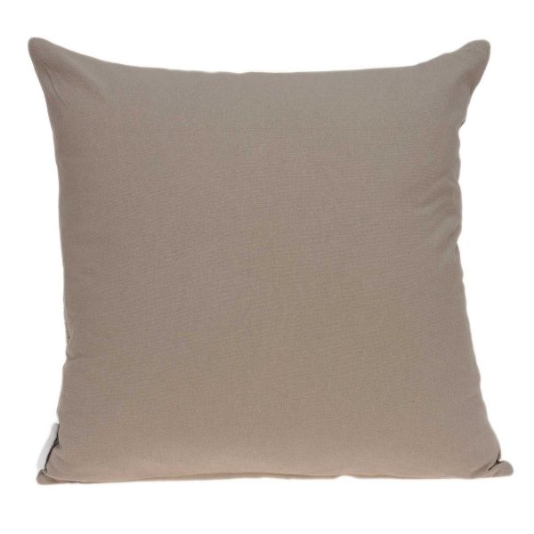 20" x 0.5" x 20" Decorative Transitional Tan Cotton Pillow Cover - Image 3