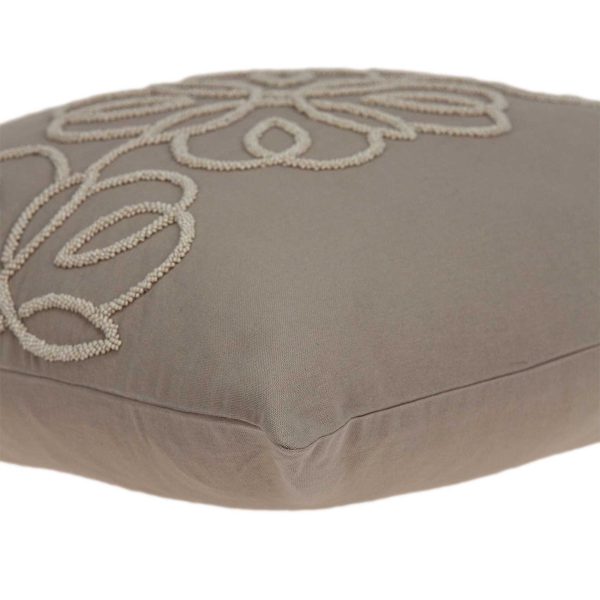 20" x 0.5" x 20" Decorative Transitional Tan Cotton Pillow Cover - Image 5
