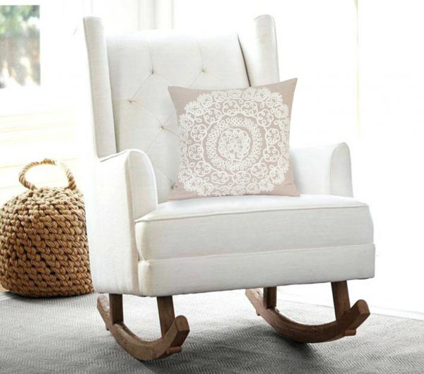 20" x 0.5" x 20" Traditional Tan Pillow Cover - Image 2