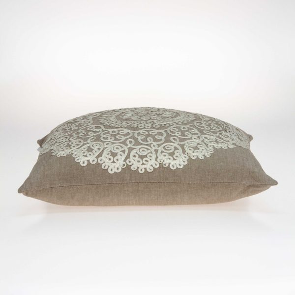 20" x 0.5" x 20" Traditional Tan Pillow Cover - Image 4
