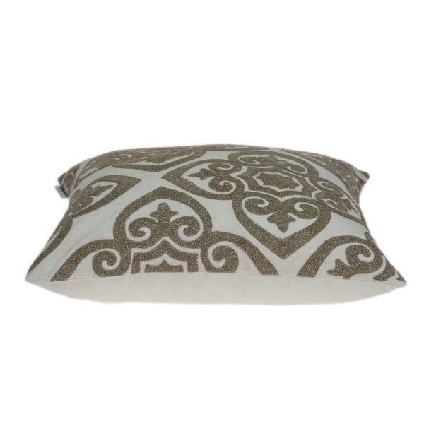 20" x 0.5" x 20" Bling Ivory Pillow Cover - Image 4