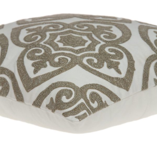 20" x 0.5" x 20" Bling Ivory Pillow Cover - Image 5