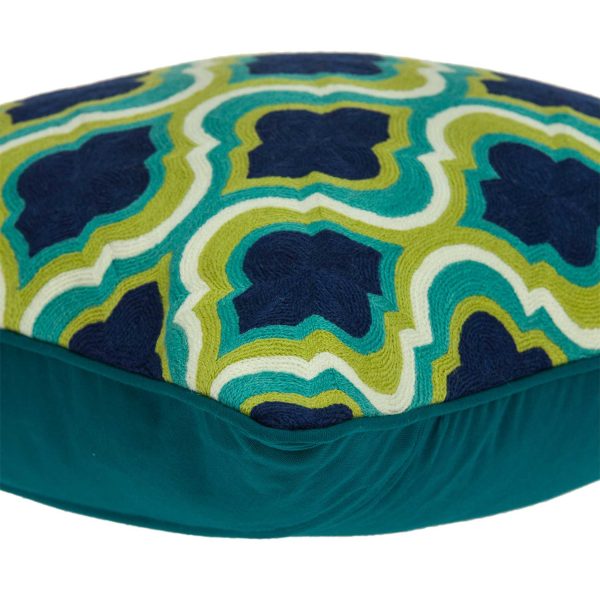 20" x 7" x 20" Handmade Traditional Multicolored Pillow Cover With Poly Insert - Image 2