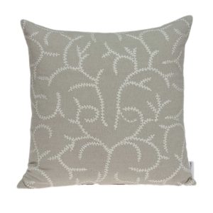 20" x 7" x 20" Elegant Transitional Beige Pillow Cover With Poly Insert