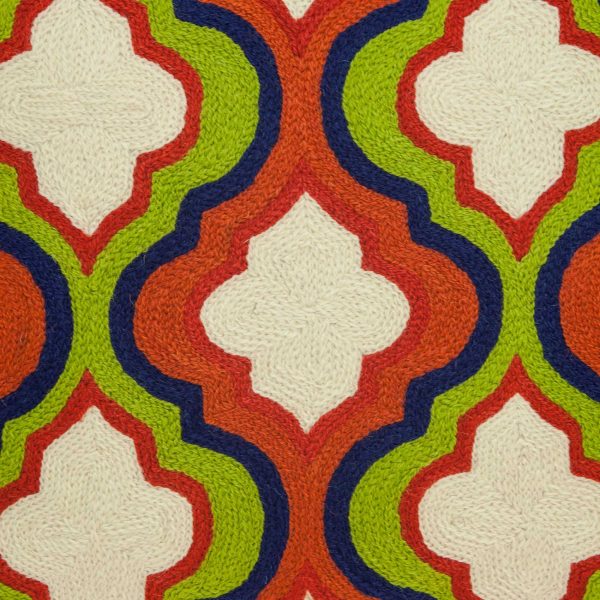 20" x 0.5" x 20" Handmade Traditional Multicolored Pillow Cover - Image 4