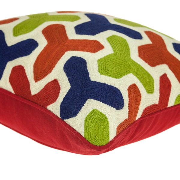 20" x 0.5" x 20" Handmade Transitional Multicolored Pillow Cover - Image 4