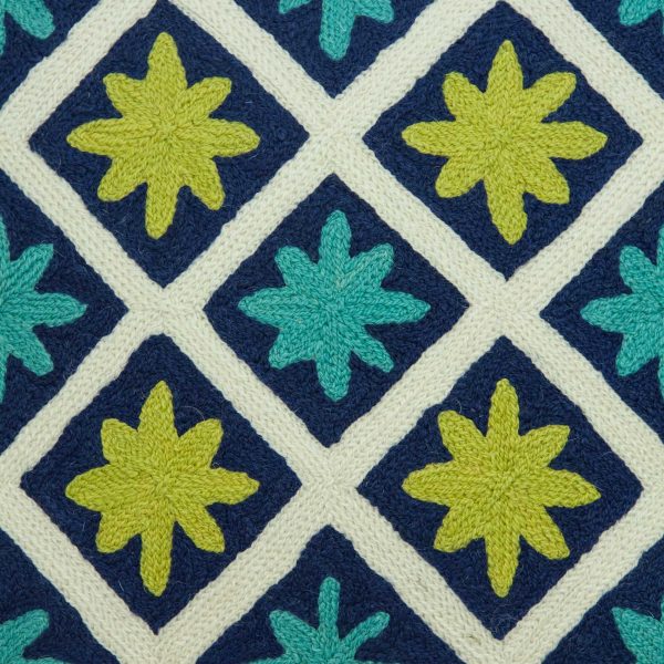 20" x 0.5" x 20" Handmade Traditional Multicolored Accent Pillow Cover - Image 4