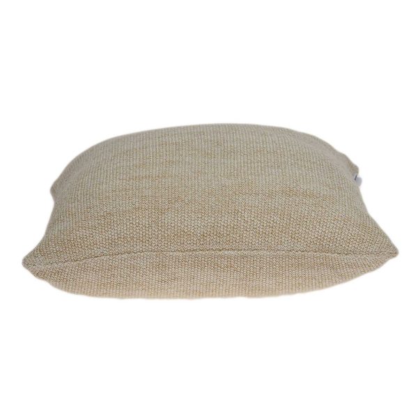 20" x 7" x 20" Elegant Transitional Tan Pillow Cover With Down Insert - Image 3