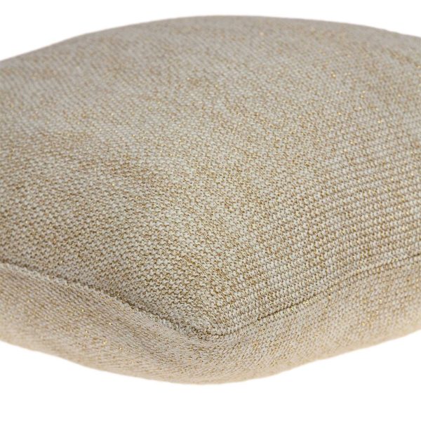 20" x 7" x 20" Elegant Transitional Tan Pillow Cover With Down Insert - Image 4