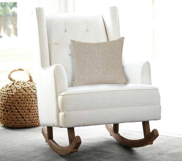 20" x 7" x 20" Elegant Tan Pillow Cover With Down Insert - Image 2