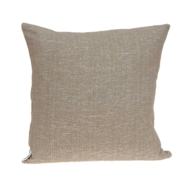 20" x 7" x 20" Elegant Tan Pillow Cover With Down Insert - Image 3