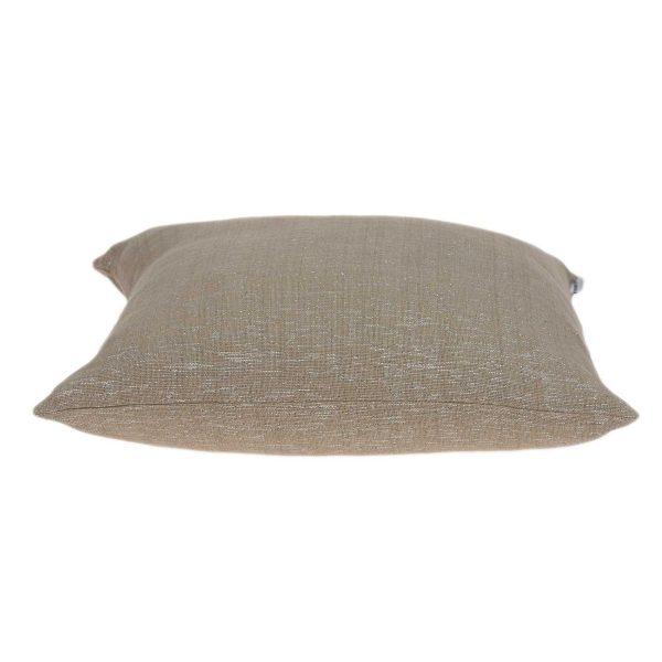 20" x 7" x 20" Elegant Tan Pillow Cover With Down Insert - Image 4