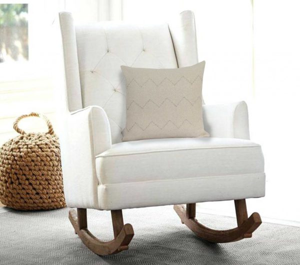 20" x 6" x 14" Cool Transitional Beige Pillow Cover With Down Insert - Image 2