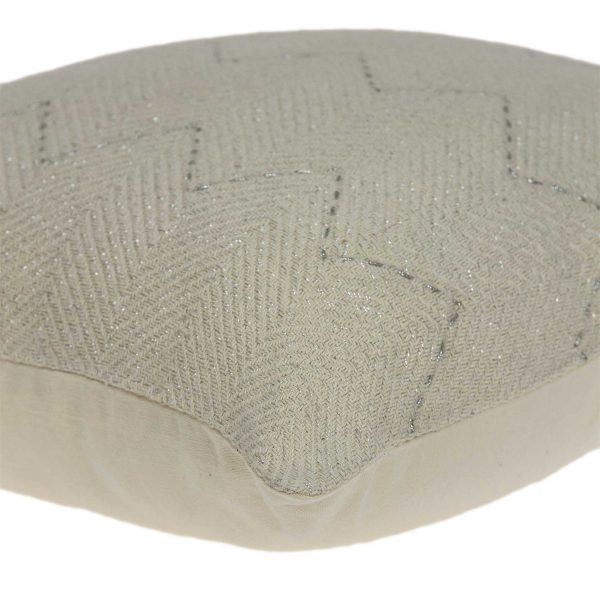 20" x 6" x 14" Cool Transitional Beige Pillow Cover With Down Insert - Image 5