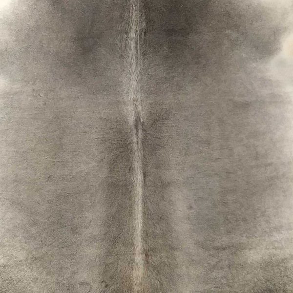 6 Ft Natural Grey Brindled Cowhide Rug - Image 4