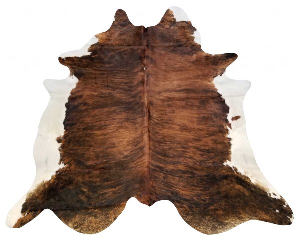 6.5 Ft  Classic Brindled Cowhide Rug - Image 4
