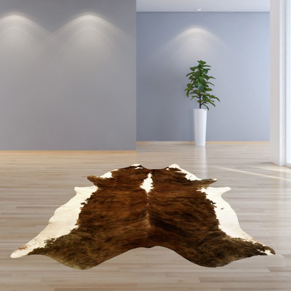 6.5 Ft  Classic Brindled Cowhide Rug - Image 5