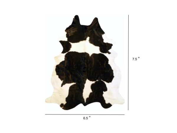 6.5 Ft  Holstein Brindled Cowhide Rug - Image 4
