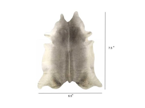 6.5'  Grey Brazilian Natural Cowhide Area Rug - Image 3