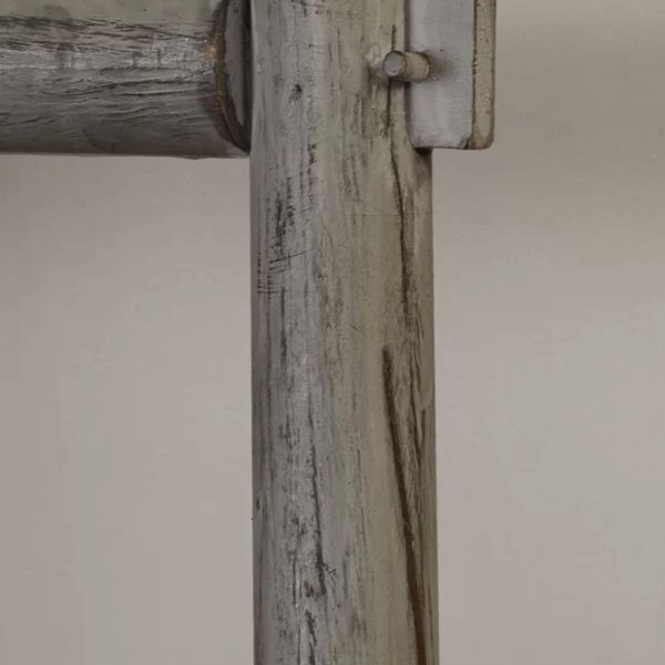 54 x 1.5 x 59 Gray Wood Blanket Rack  Screen - Image 3