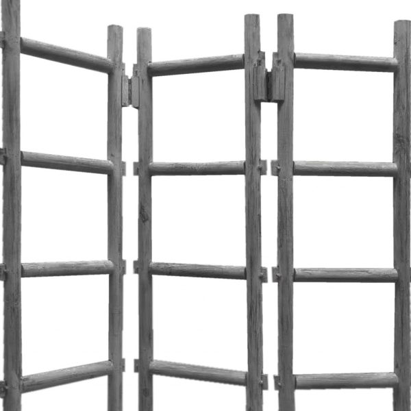 54 x 1.5 x 59 Gray Wood Blanket Rack  Screen - Image 5