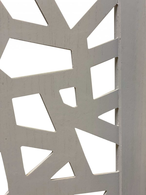 67 x 1.5 x 50 Gray Wood  Screen - Image 3