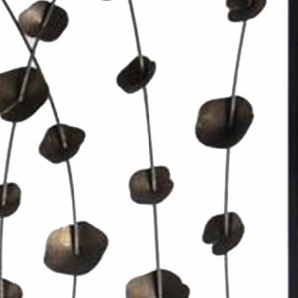 48 x 1 x 71 Gray And Bronze Metal Falling Blooms  Screen - Image 5