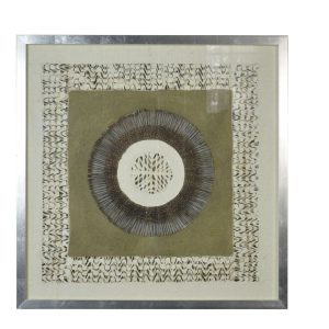 27 x 2 x 32 Natural Brown Metal Glass - Shadow Box