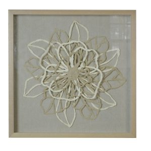 15 x 2 x 28 Natural Brown Wood Paper And Glass - Shadow Box