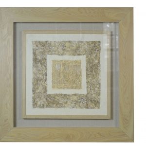 27 x 2 x 35 Natural Brown Wood And Glass - Shadow Box