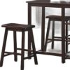 3 Piece Counter Height Set In Walnut - Image 4