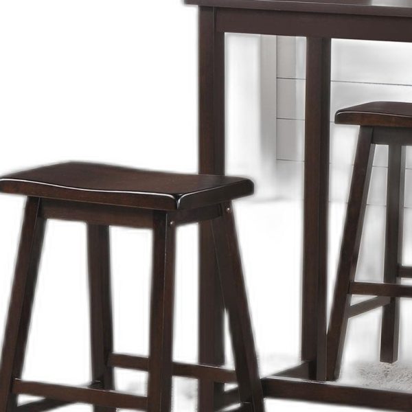 3 Piece Counter Height Set In Walnut - Image 5