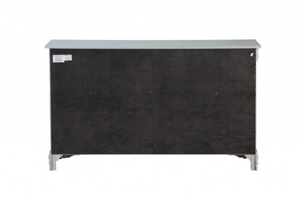 18" X 60" X 34" Platinum Wood Dresser - Image 3