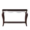 17" X 48" X 30" Walnut White Wood Sofa Table - Image 3