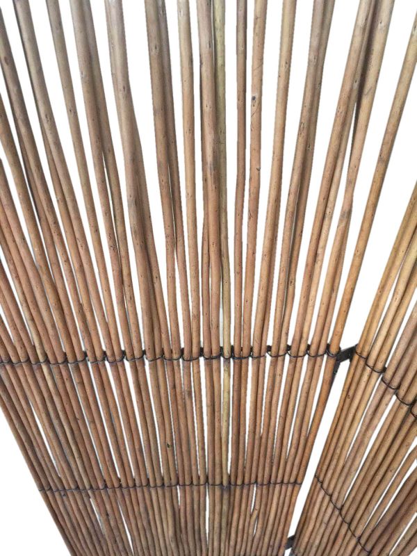 Three Panel Natural Willow Room Divider Screen - Image 2